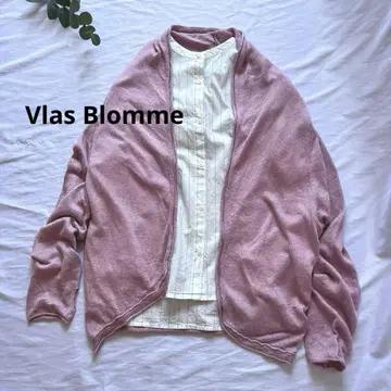 Vlas Blomme 린넨 밑단 라운드 가디건 Vlas Blomme 린넨