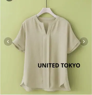 UNITED TOKYO 린넨 스키퍼 블라우스