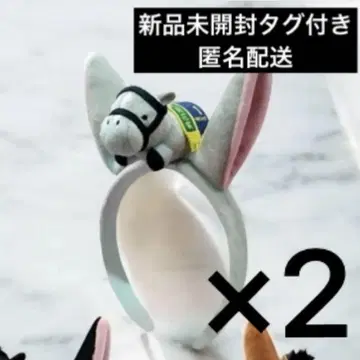 서러브레드 컬렉션 마스코트가 달린 머리띠 2개 골드십 2개