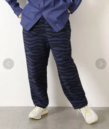JOURNALSTANDARD LUXE 제브라 라인 팬츠 네이비