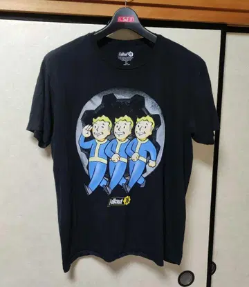 XL 티셔츠 Fallout 볼트 보이 빈티지 블랙 게임 닌텐도