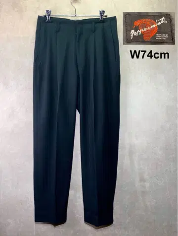 빈티지 페퍼민트 50s 슬랙스 W74cm S 로커빌리 블랙