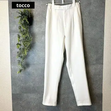 택 포함 새상품 tocco 팬츠 M 화이트
