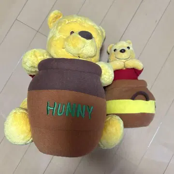 푸우 봉제 인형 허니 포트 세트