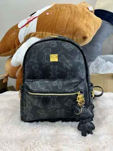 캐릭터 무늬 블랙 백팩 사이즈 33