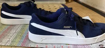 PUMA 푸마 네이비 스니커즈 스웨이드 25.5cm 상자 없음