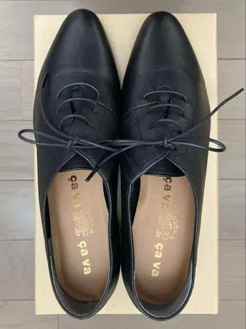 cava cava (사바사바) 레이스업 슈즈 (23cm 블랙)