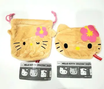 HELLO KITTY 페이스 복조리 & 파우치 컬렉션 2세트
