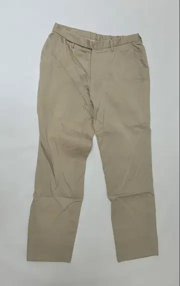 투모로우랜드 베이지 슬랙스 백 포켓 부착