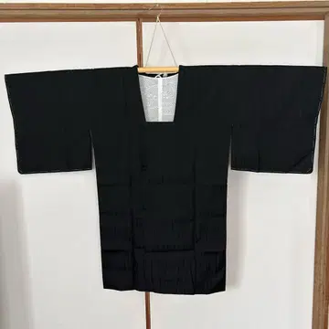 순수 실크 블랙 도코, 미사용, 기장 약 93cm, 화장 약 65.5cm