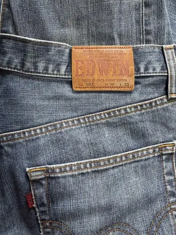 EDWIN 503 스트레이트 데님 블루