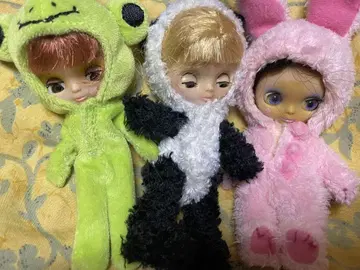 미니 브라이스 3개 세트 애니멀 코스튬