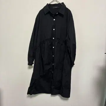 Louches 블랙 셔츠 원피스 F 사이즈