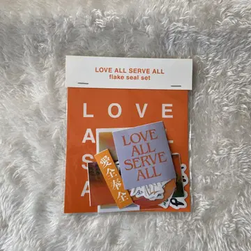 후지이 카제 LOVE ALL SERVE ALL 플레이크 씰