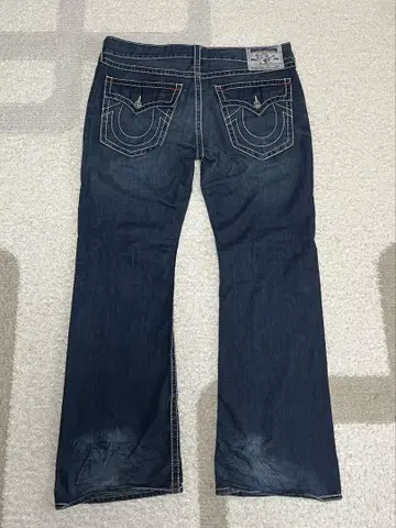 True religion 트루 릴리전 데님 화이트 스티치 38