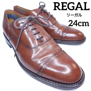 REGAL 리갈 비즈니스 슈즈 스트레이트 팁 브라운 24cm