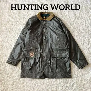 HUNTING WORLD 영국제 오일 코튼 자켓 코트