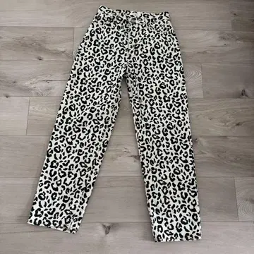 MOUSSY 레오파드 와이드 팬츠