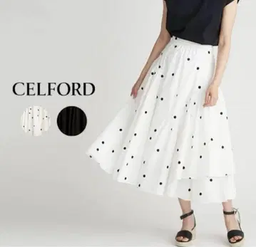 CELFORD 셀포드 도트 스커트