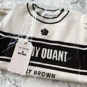 MARYQUANT LILYBROWN 마리쿠와 니트 풀오버 반팔