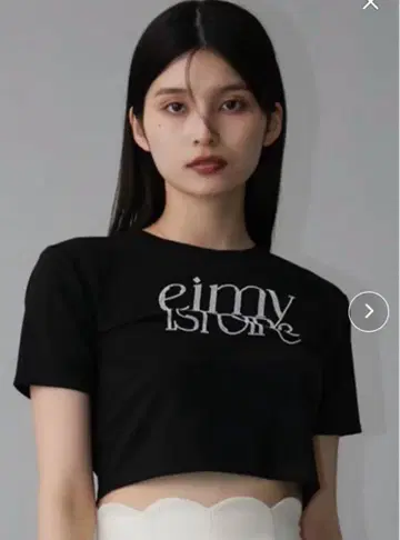 eimy istoire 에이미 이스트 월 펄 로고 핏 티셔츠