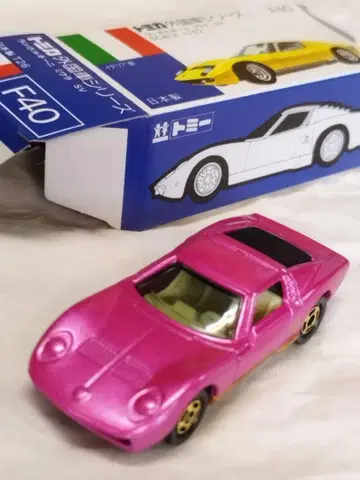토미카 F40 파랑 상자 람보르기니 미우라 SV 일본제