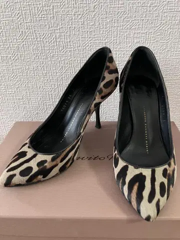 Gianvito Rossi 하이힐 레오파드 지안비토 로시