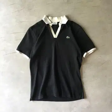 LACOSTE 라코스테 피케 셔츠 바이컬러 블랙 화이트 여성용