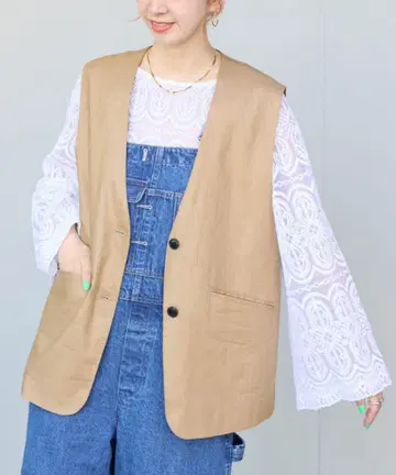 B.C STOCK 프렌치 린넨 베스트