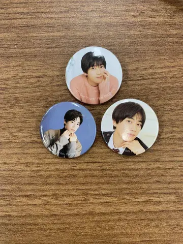드라마 미성년 홍콩 팬 미팅 도지마 준마사 캔뱃지 3개 세트