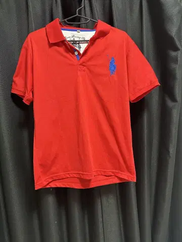 피케 셔츠 빨간색 화이트 블랙 세트