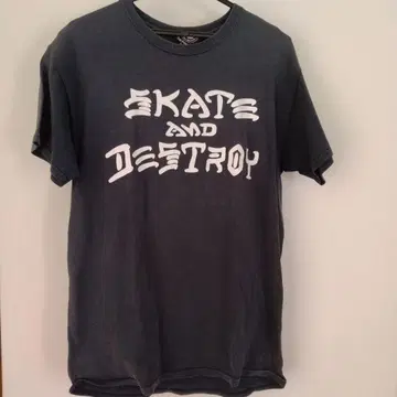 Thrasher SKATE AND DESTROY 티셔츠 그레이