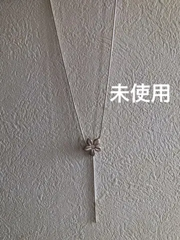 실버 플라워 모티브 목걸이 실버 925 새상품급