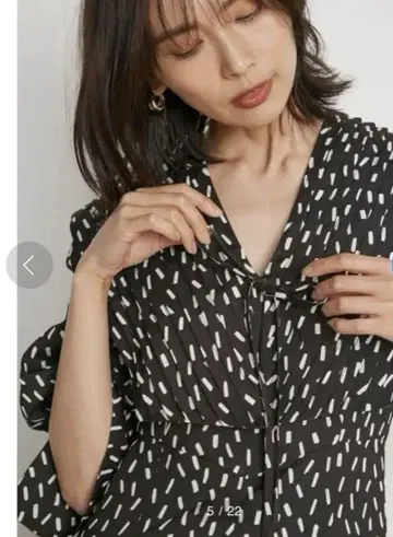 SNIDEL 빅 컬러 클래시컬 원피스