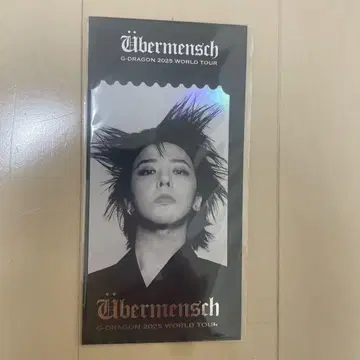 G-DRAGON 지용 콘서트 굿즈 사진 티켓