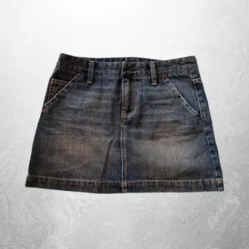 00's 빈티지 GAP 데님 미니 스커트 다크 블루