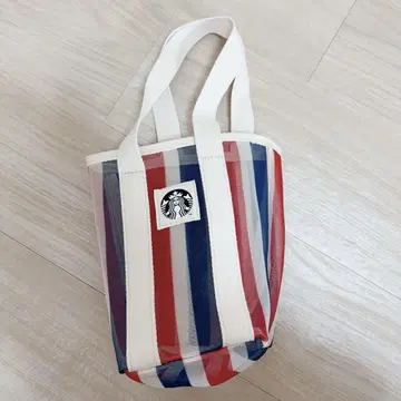 미사용품 대만 스타벅스 메쉬 토트백