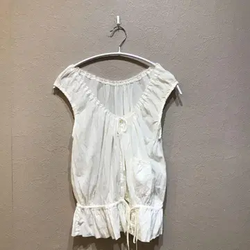 츠모리치사토 TSUMORI CHISATO 티셔츠 아이보리 레이스