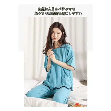 1장 반팔 룸웨어 부드러운 여성용 나이트 웨어 홈웨어 세련된