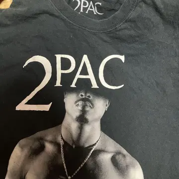 2PAC 블랙 티셔츠 M