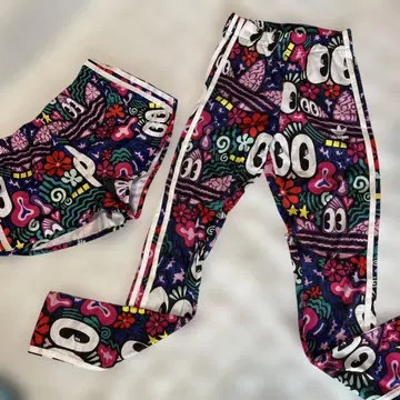 아디다스 컬러풀 레깅스 XS&숏팬츠 S 세트