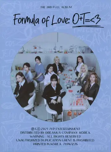 트와이스 사랑에 대한 연구 ver. 사랑의 공식: O+T=<3