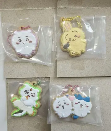 치이카와 (먼작귀) 하치와레 토끼 그 아이 쿠키 키링 볼 체인