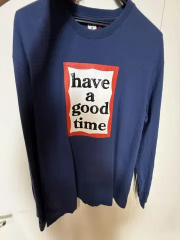 have a good time 긴팔 티셔츠 L 네이비