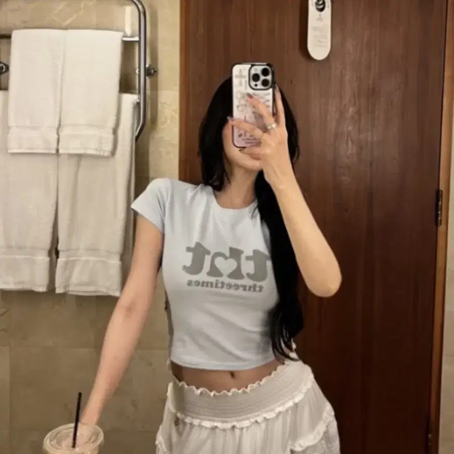 【threetimes】333 scoop tee Tシャツ THREETIMES | 쓰리타임즈 Threetimes 333 Scoop Tee, size S