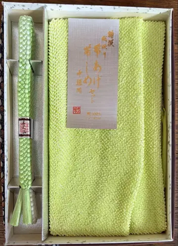 기모노 오비 장식 천, 허리띠 세트