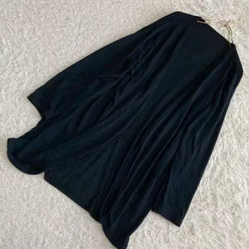 롱 가디건 블랙 3L 겉옷 심플 내추럴
