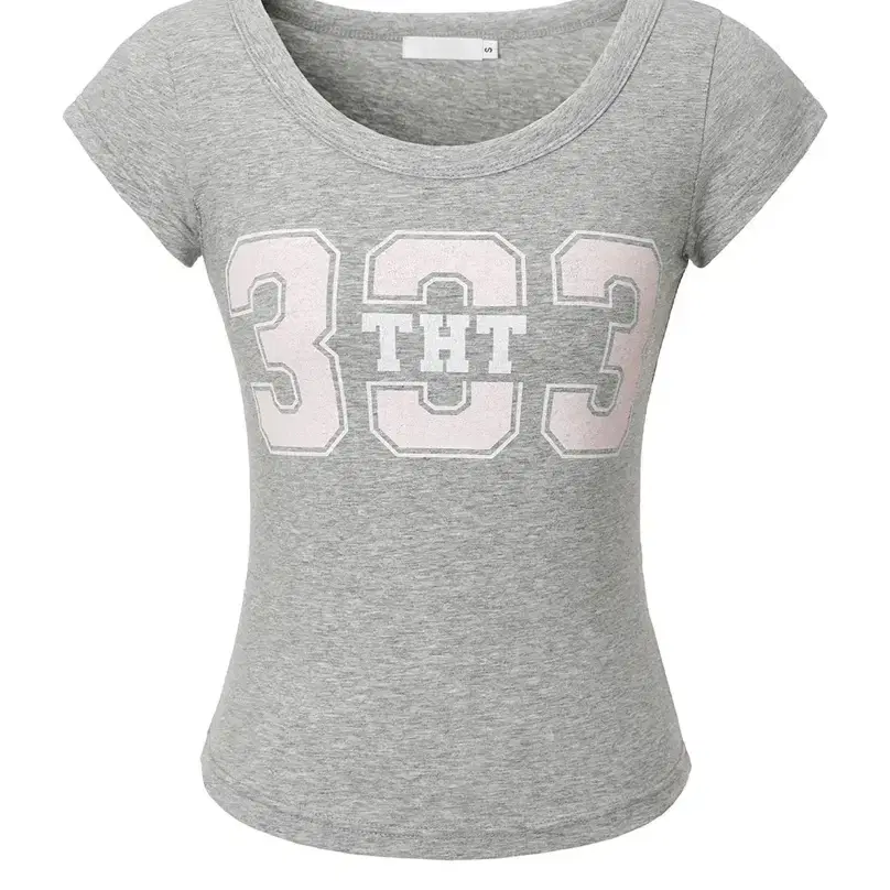 threetimes ♥ 333 scoop tee/追跡付 THREETIMES | 쓰리타임즈 Threetimes 333 Scoop Tee, size S