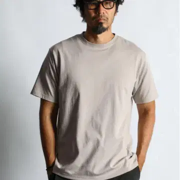 DUFFER 수분 흡수 속건성 크루넥 티셔츠 베이지 M