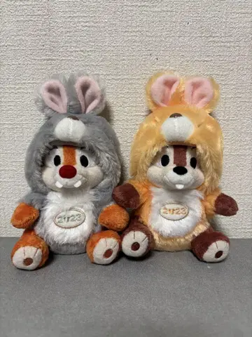칩과 데일 띠 봉제 인형 키링